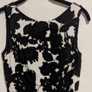 NWT White House Black Market Scoop Back Floral Midi Dress Size 8